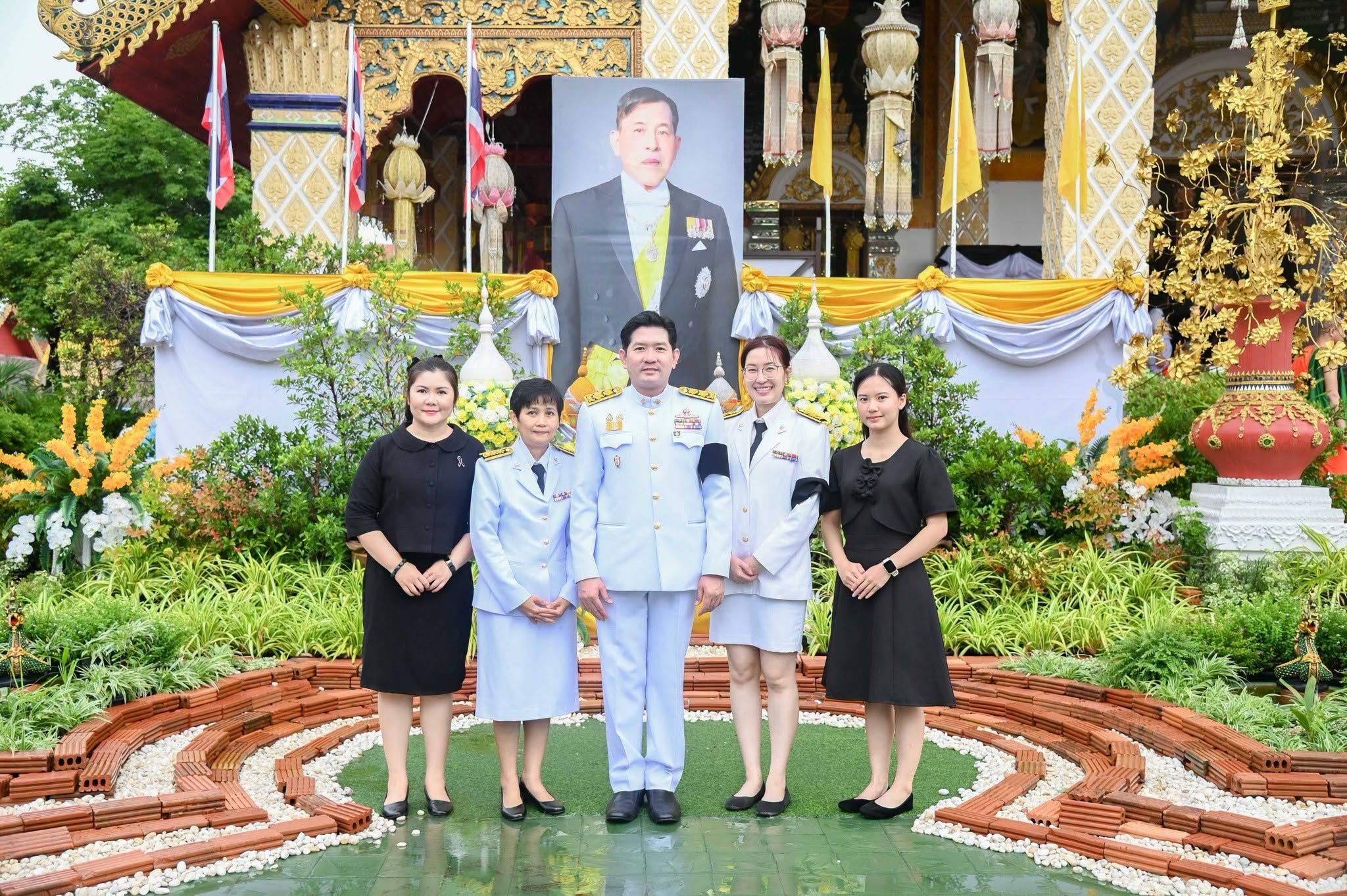 โรงพยาบาลลำพูน ร่วมพิธีบำเพ็ญกุศลและทำบุญตักบาตร ในวาระครบ 50 วัน (ปัญญาสมวาร)  แห่งการสิ้นพระชนม์